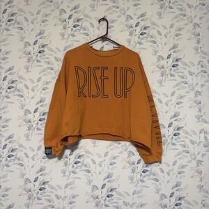 Lauren Daigle orange RISE UP concert revival sweatshirt Medium cropped